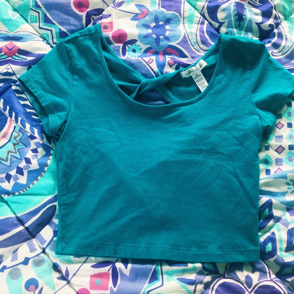 Turquoise Crop Top